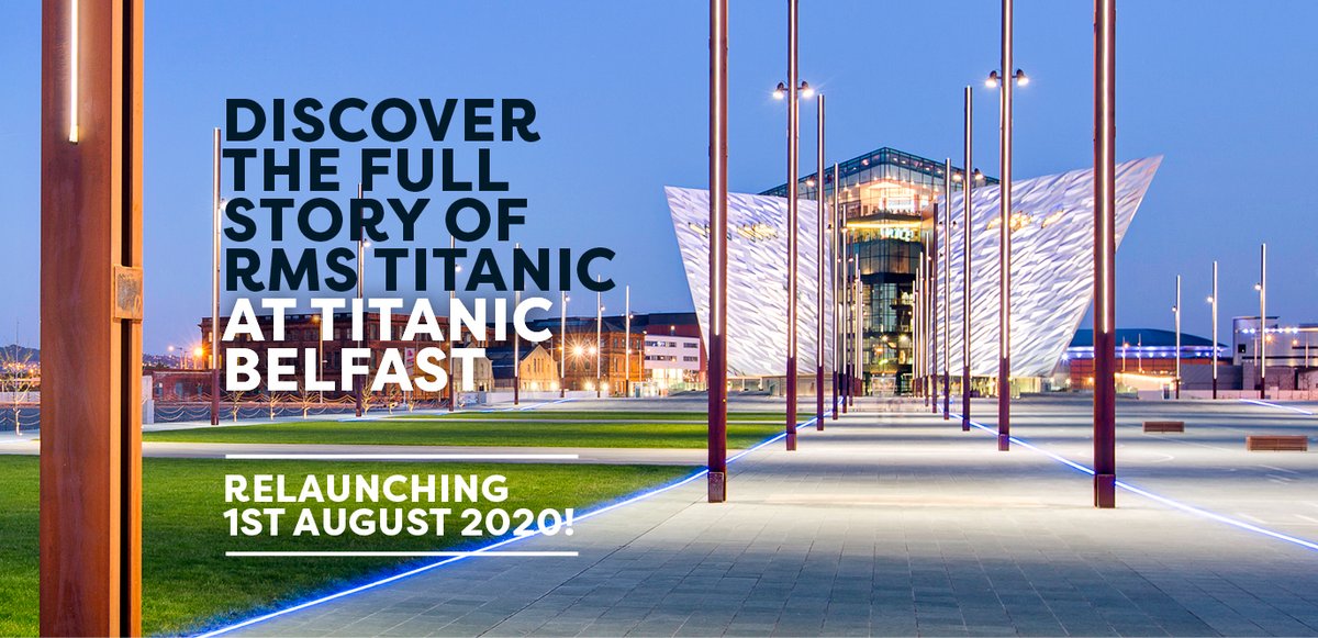 ⚓ <a href="/TitanicBelfast/">Titanic Belfast</a> Relaunching 1st August! ⚓

We've developed a Confidence Charter outlining our commitment to guests and will have some new ways of doing things, including booking online in advance, to ensure a safe yet memorable experience. Read more 👉 titanicbelfast.com/charter