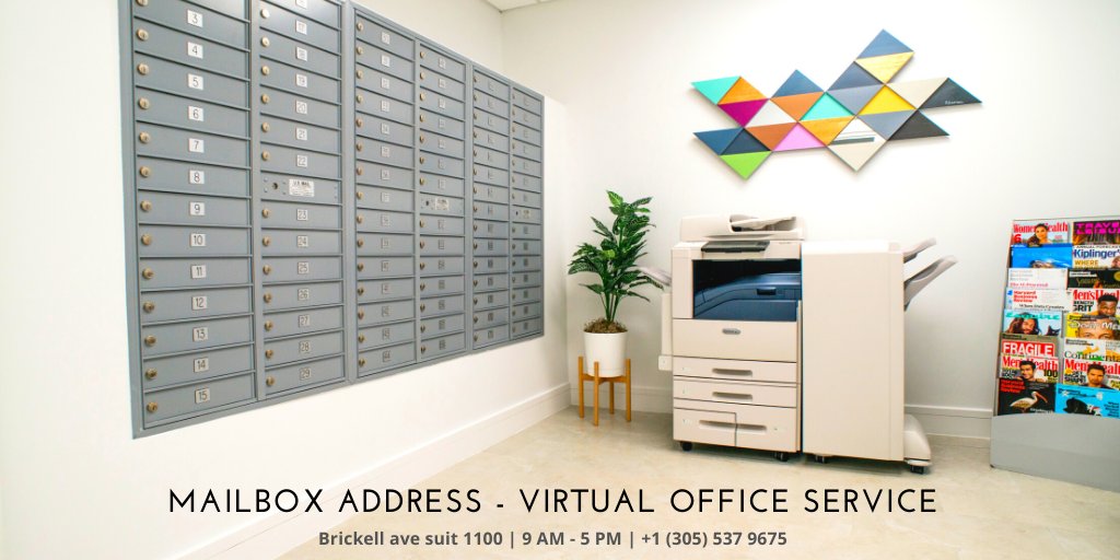 workplusoffice's tweet photo. Get your #virtualaddress #virtualoffice from$50/month 
Book it now!!! 
https://t.co/VqV8ew7p8P
Work Plus Office a private office spaces
#workplus #workspace #coworkingspace #Miami #oficinavirtual #mailbox #mailhandling #buzon #correspondencia #brickell https://t.co/HCbl8bhxox
