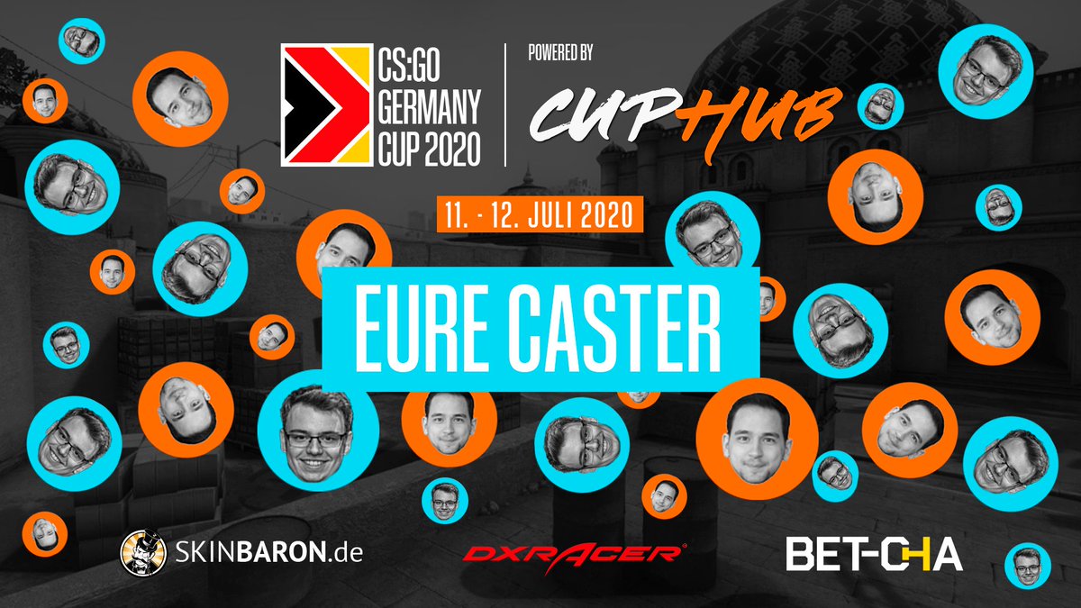 EURE CASTER für den #CSGOGermanyCup 2020 powered by CupHub heißen: @derHorstor &amp; <a href="/t_gough/">T M Gough</a> 

Wer jetzt nicht auch on 🔥🔥🔥 ist, der ist einfach noch nicht angemeldet: cuphub.eu/anmelden

LET'S GO! 🚀💪