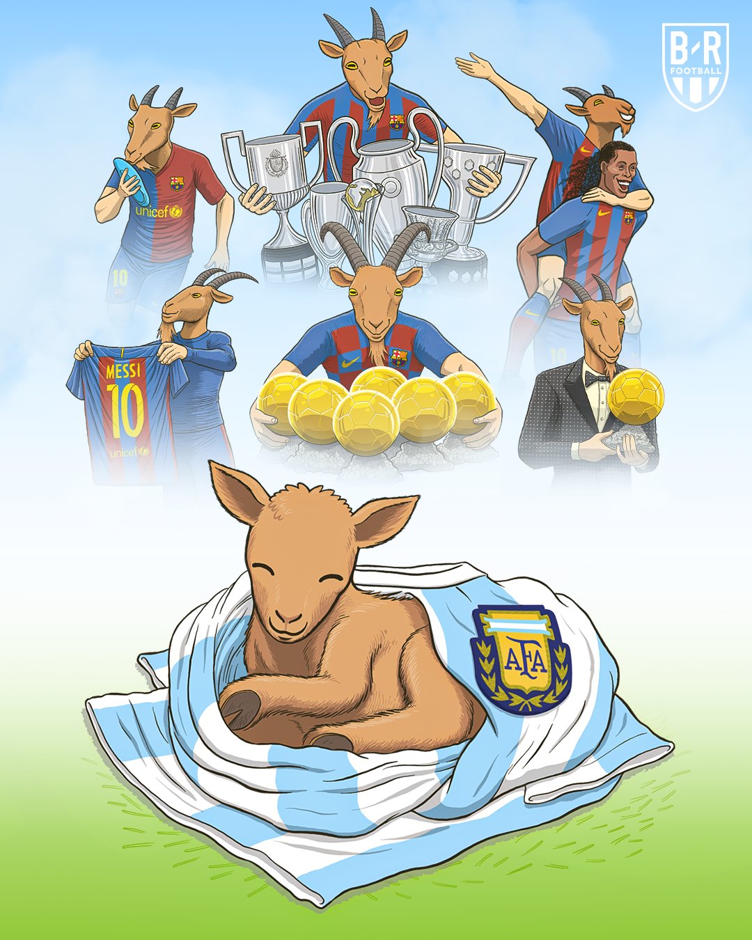 33 years ago today, a GOAT was born 6 Ballons d\Or 699 goals 34 club trophies

Happy birthday, Lionel Messi 