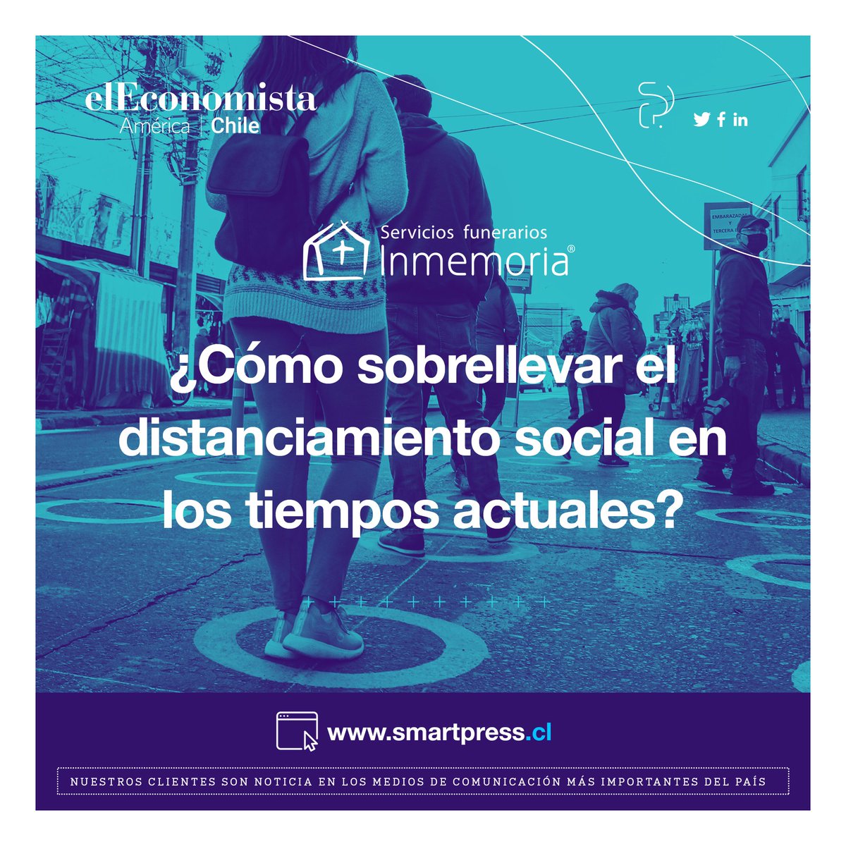SmartPress_cl's tweet photo. ▶️ ¿Cómo sobrellevar el distanciamiento social en los tiempos actuales? Los expertos de @FunerariaIn abordan las claves en entrevista con @elEconomistaes Detalles: https://t.co/ytqzApQDqJ 😷 https://t.co/XG6xQC0ExO