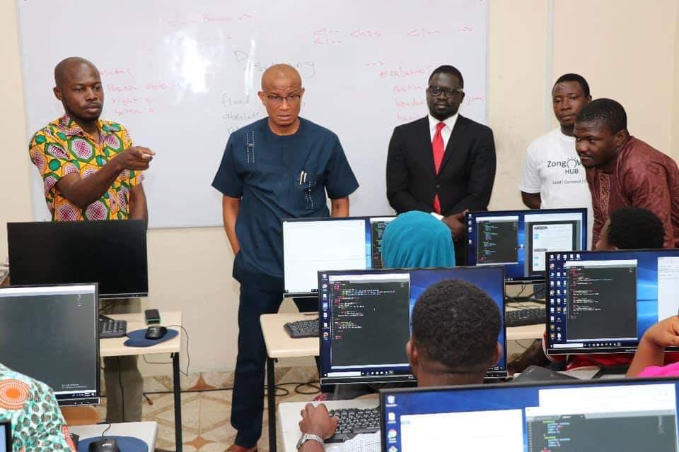 AbubakarSadickk's tweet photo. The MINISTRY OF INNER CITY AND ZONGO DEVELOPMENT had trained 500 Youth from Zongo and Inner City communities in ICT through the Zongo Coders program. The youth were trained in Web Development, Mobile App and more youth are being trained now to help improve education.
#MICZD
#MAH https://t.co/VYY5FseDgk