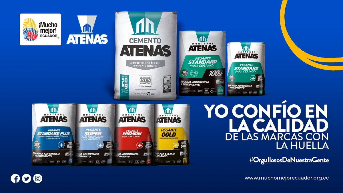 ¡Demuestra tu orgullo por el #Ecuador, es momento de elegir lo nuestro! 🙌 #OrgullososDeNuestraGente <a href="/Ecuador_calidad/">Mucho Mejor Ecuador</a> 

En @AtenasGIG estamos orgullosos de ser una empresa que forma parte de esta iniciativa por su #calidad y compromiso #AlEcuadorLoConstruimosJuntos 👷👷‍♀️