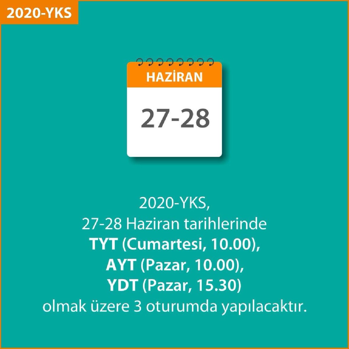 TarsusRam's tweet photo. 2020 YKS Uygulamasına ilişkin açıklama! #yks2020 https://t.co/NVGx8yCV3O