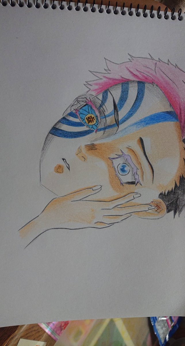 鬼滅の刃 色鉛筆イラスト 猗窩座 上弦の鬼 上弦の参 闘気 鬼滅の刃イラスト Kaoriのイラスト 鬼滅の刃 色鉛筆イラスト 猗窩座 上弦の鬼 上弦の参 闘気 鬼滅の刃イラスト Kaoriのイラスト