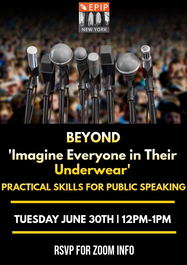 Join us for Part I of our Public Speaking Series. RSVP at Epip.org