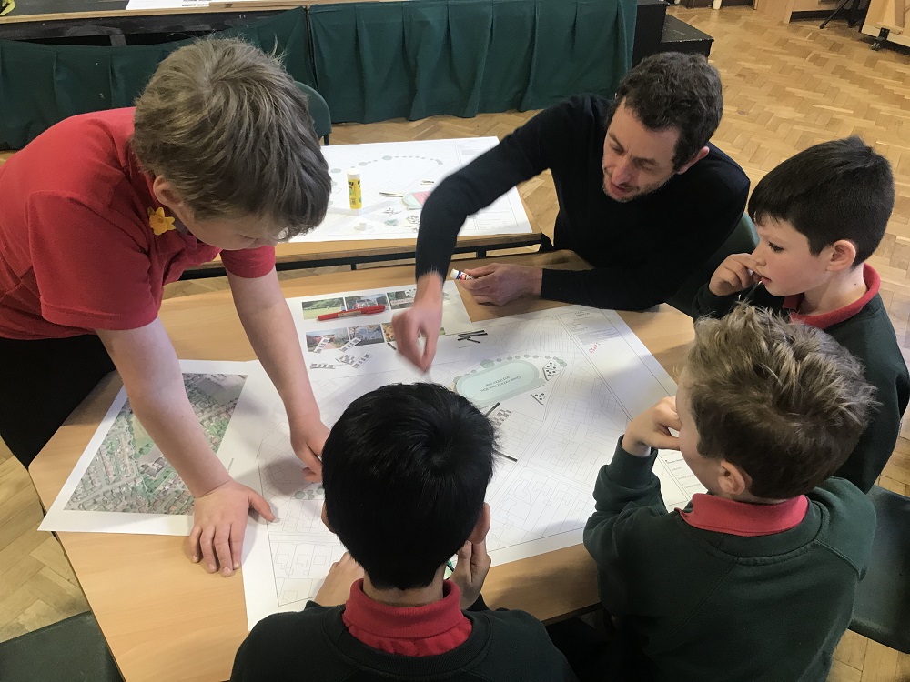 Ideas, ideas 💡...our design team visited Ysgol Glanrafon #Mold @YsgolG to host a workshop with pupils so they could have 'their say' in the designs for the new school extension and refurbishment project ✅#architecture #landscapedesign #21stcenturyschool