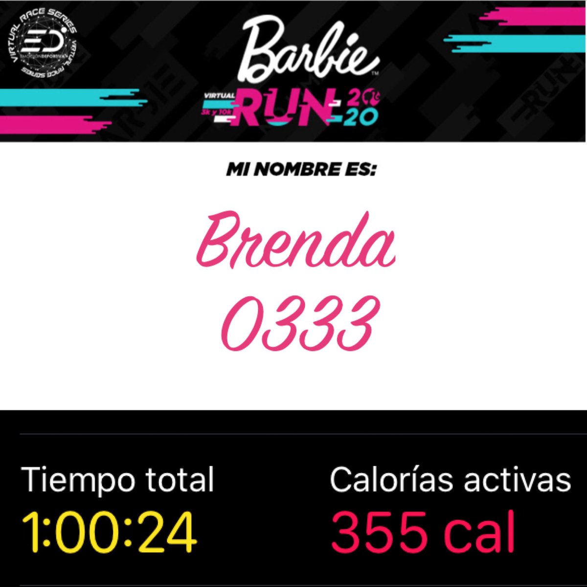 fabiolanorz13's tweet photo. today is the day! #barbierunvirtual #correconemocion #doinstuffforthegreatergood 💗🏃🏻♀️🎀 https://t.co/YJXqjXVsks