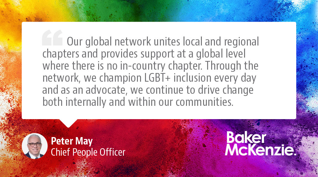 bakermckenzie's tweet photo. As we celebrate #Pride Peter May, Chief People Officer, explains why it's important to have a global #LGBT+ network which is open to all LGBT+ people and their Allies #WeAreNotNeutral https://t.co/8VK44oxcMU