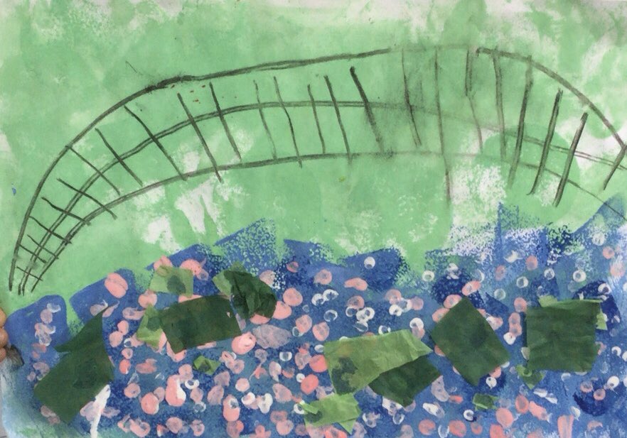HTAClassF1's tweet photo. We have been finding out all about the famous artists, Claude Monet this week. We have produced our own paintings in the style of him. Can you recognise which famous paintings ours are based on?#HTAArt#HTACommunity https://t.co/N42cwFTrj8