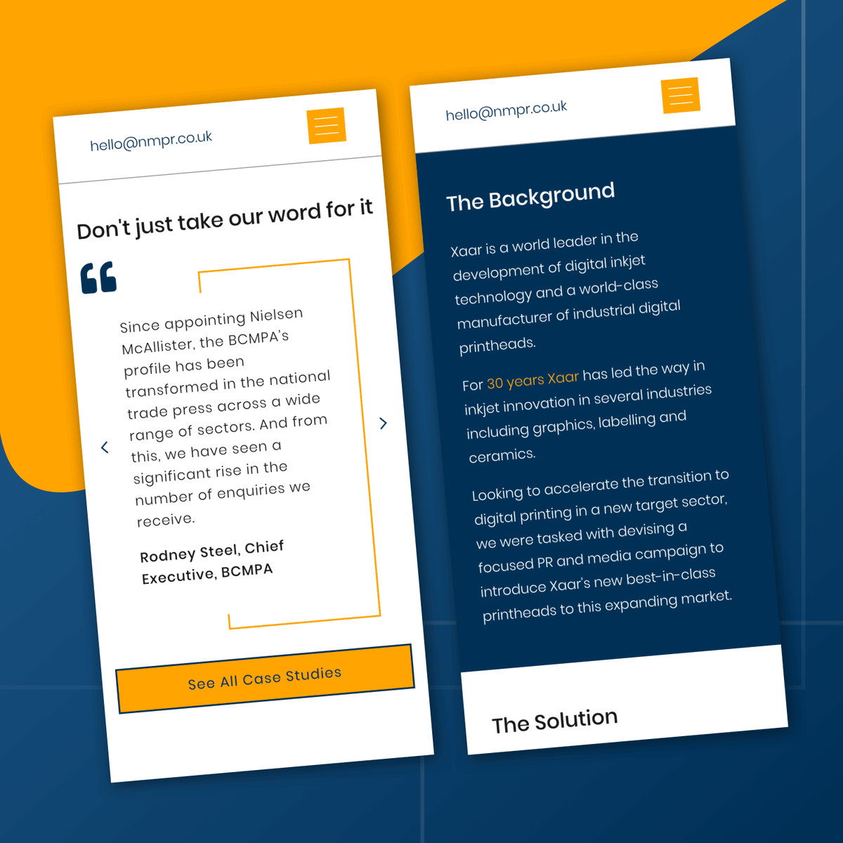 One of the biggest PR and communications companies, <a href="/NMPRtweets/">Nielsen McAllister</a> came to us looking to freshen up their website. With it recently being their 30th birthday it was time to bring their site up-to-date and looking good... frogspark.co.uk/work/web/niels…
