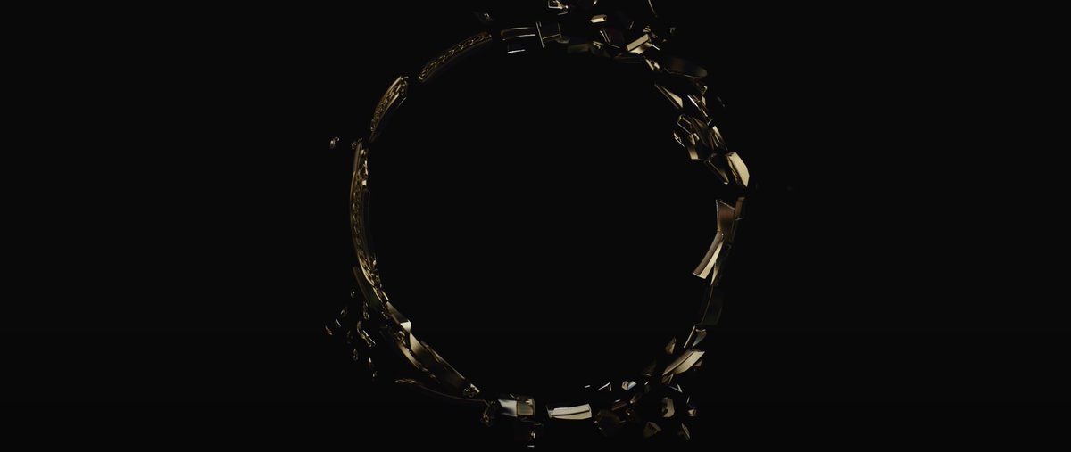 In the prologue, the eclipse morphs into the golden bracelet. Then the bracelet shatters. This can refer to the disconnected state of the guys from each other. Remember, this is the prologue for Good Guy.