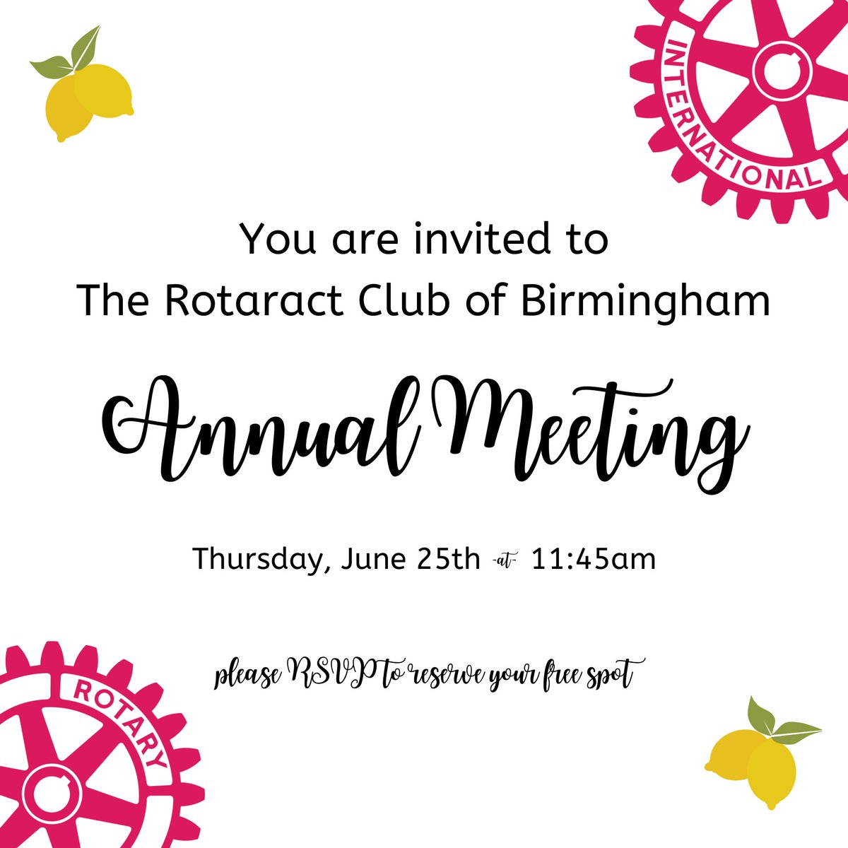 Rotaract Club of Birmingham tweet media