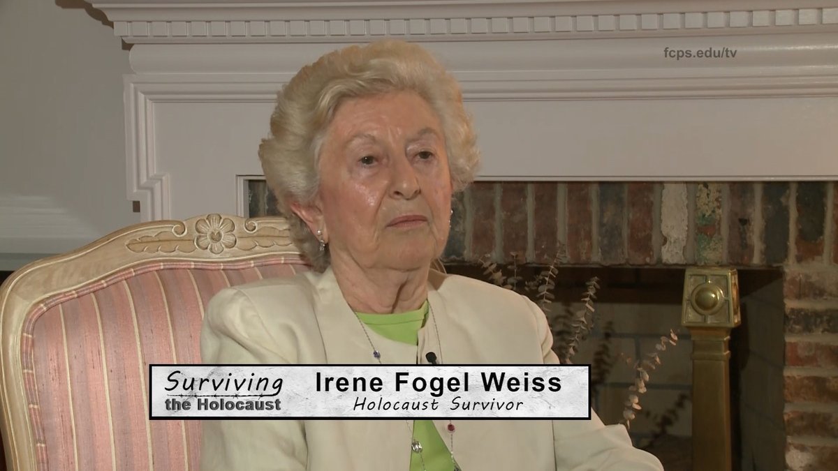 6/24 on <a href="/FCPS_IDTS/">FCPS_IDTS</a> Channel 99 at 11 am &amp; 7 pm—<a href="/FFXNetwork/">Fairfax Network</a>’s “Surviving the Holocaust.” #IreneWeiss, a #holocaustsurvivor, tells <a href="/WTWoodsonHS/">Woodson HS</a> students how she survived #AuschwitzBirkenau. Watch on cable or the simulcast at fcps.edu/tv/ch99.