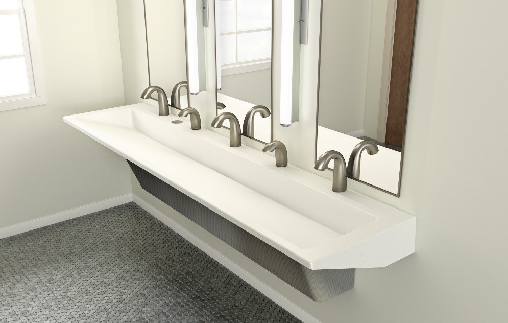 bradleycorp's tweet image. Save time and money with the new Verge top fill multi-feed soap system featuring a large capacity 1.3 gallon tank that can supply up to six soap dispensers. Pairs seamlessly with matching Verge faucets: bradleycorp.com/verge-soap-and…