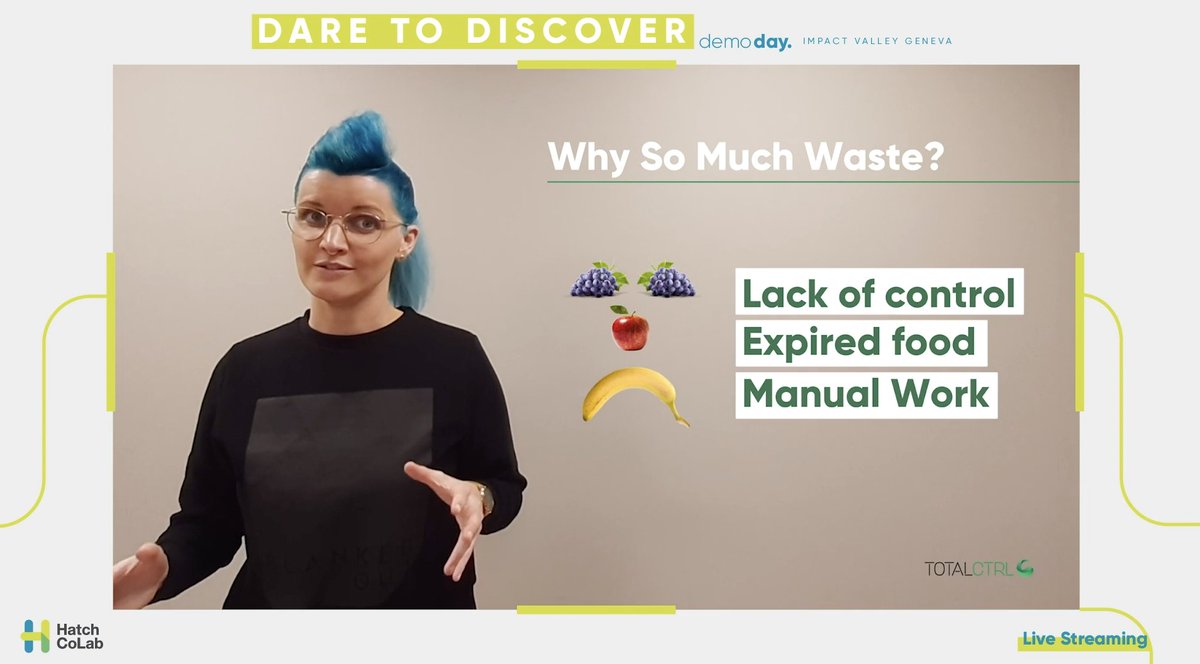LIVE NOW 🌱 🦄  Charlotte, Founder &amp; CEO <a href="/TotalCtrlAS/">TotalCtrl</a>. They saved + 5Tn Food and €39M per year! ! Do you work for a restaurant or supermarket? Check now how you can start saving food and money totalctrl.com/return-on-inve… #DaretoDiscoverDD20
