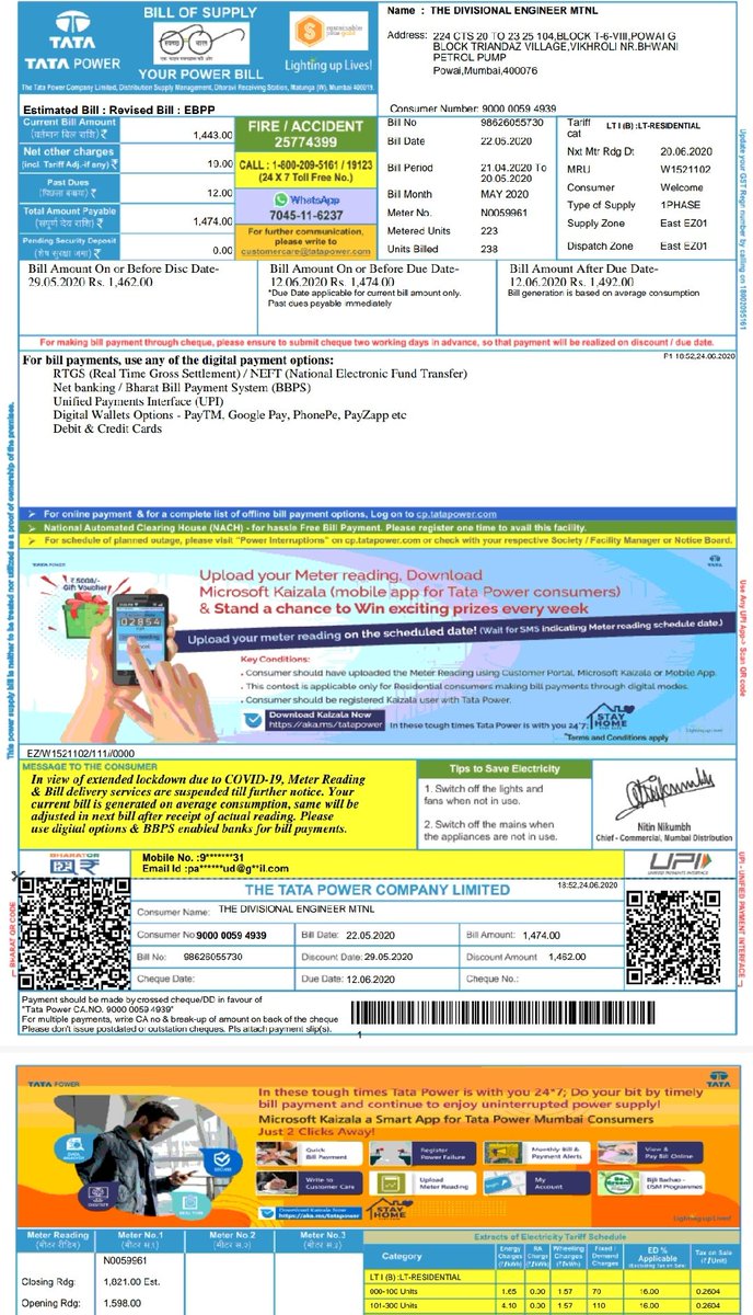 PareshGarud's tweet photo. Please find attached bills for your reference https://t.co/CHbXZ2UV2l