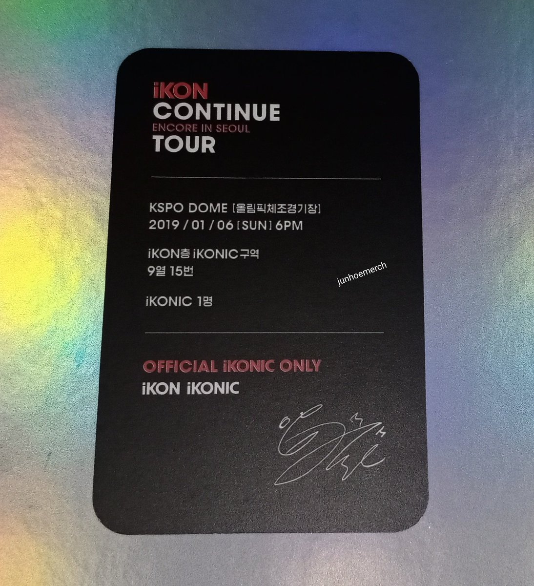 ♡ iKON CONTINUE ENCORE IN SEOUL TOUR PC ♡ @tkwpcnfak  #iKON  #JUNE  #Junhoe