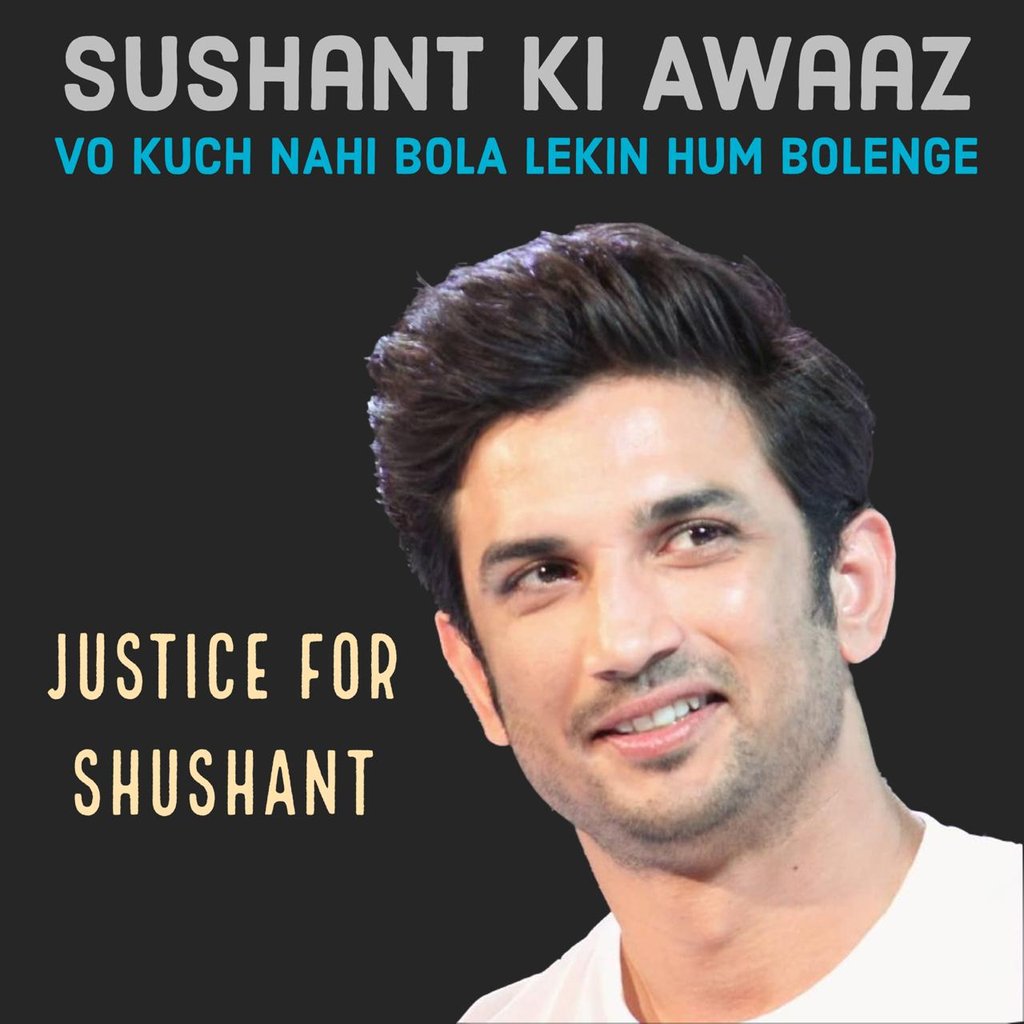 iRajputvikash's tweet photo. This tagline is trending

#justiceforSushantforum

We will tweet it till we get justice

Let's start it again. Give up nai karna hain https://t.co/8dQRclKcPn