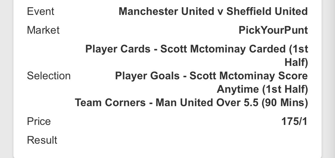 CraftyGamble's tweet image. Long shot Bet Builder for #MUFC #SUFC at 6. New contract for McTominay this week so hopefully he’ll come flying out of the blocks from the start #worthaquid 

Here’s my ratings for the top football betting sites - 

craftygambler.co.uk/best-football-…