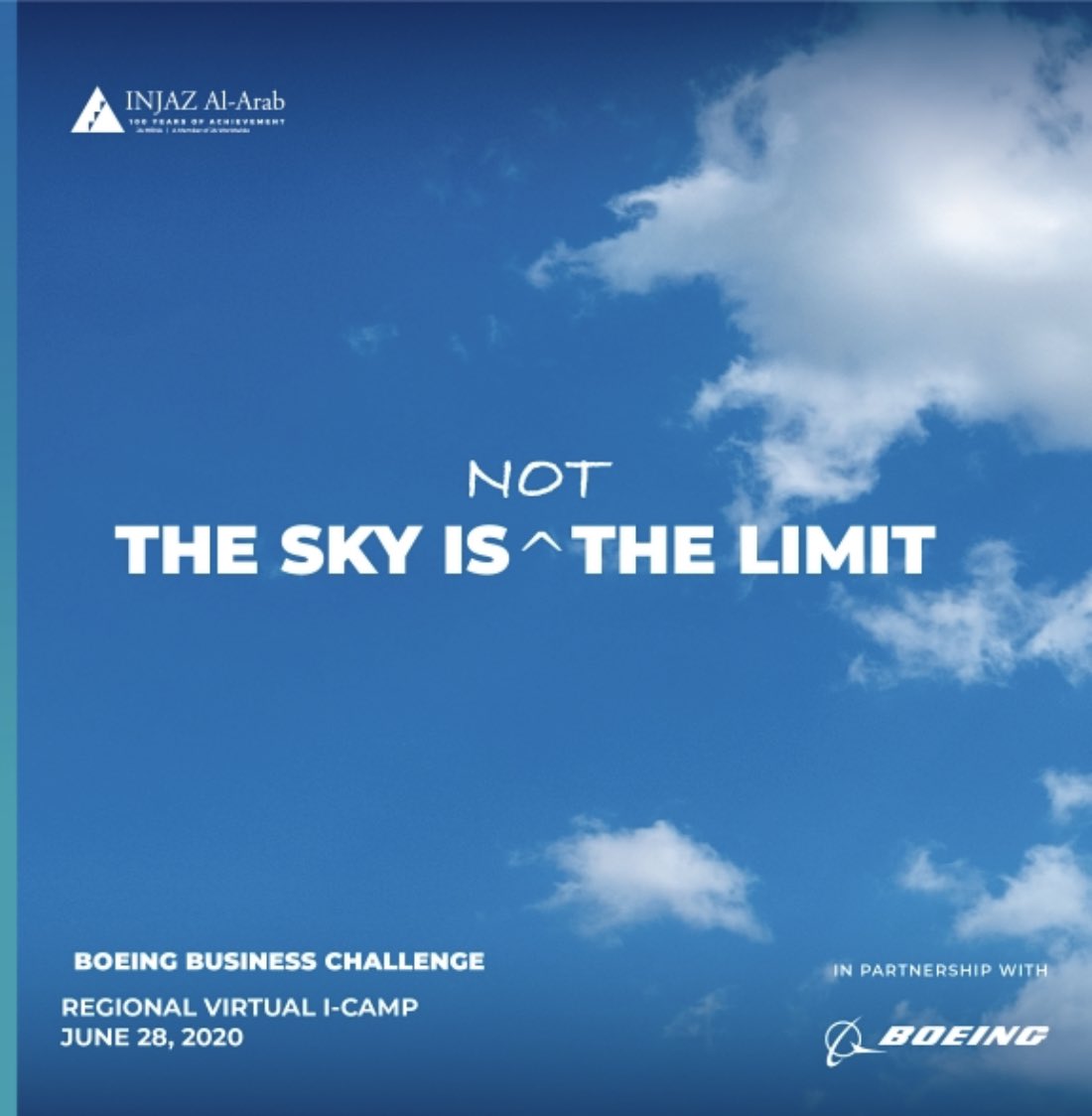 INJAZ_Kuwait's tweet photo. The sky is NOT the limit .
#BelieveinINJAZ #Keeplearning #TheSkyIsNotTheLimit #ICAMP #innovation #whyINJAZ https://t.co/iNynG7MVB8