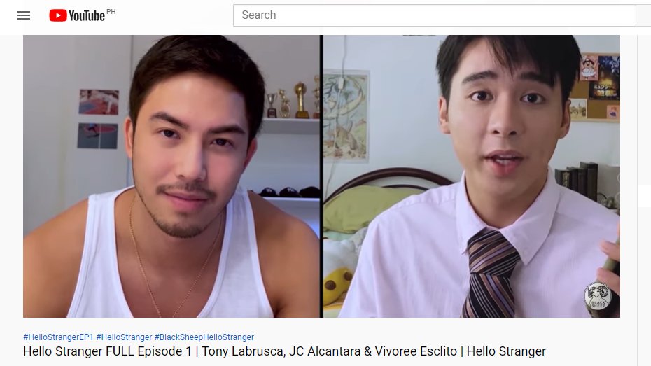 whattheFLORD_'s tweet image. Cutie netong BL Series ni Tony and JC ♥ Stream it now guys! #HelloStrangerEP1