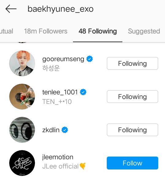 ShinersBR's tweet photo. [#BAEKSTAGRAM] 24.06.20 - Baekhyun começou a seguir o cantor/músico J.Lee (Lee JungHee) no Instagram. 

#BAEKHYUN #백현 #伯贤 #EXO #엑소 @B_hundred_Hyun @weareoneEXO https://t.co/B8S4VVFF8M