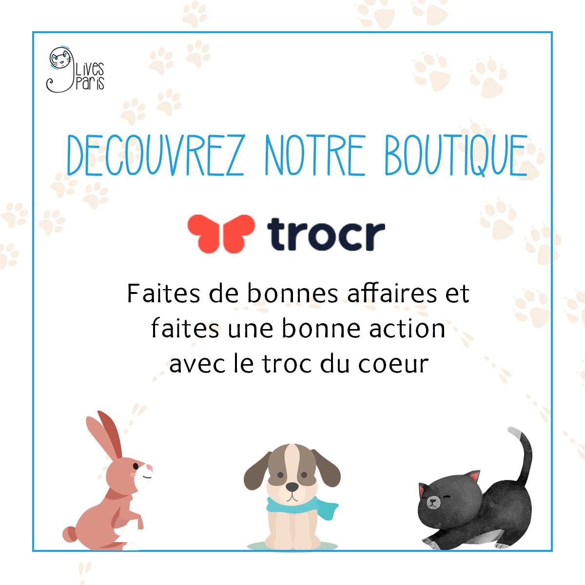Soutenez Nine Lives Paris, association de protection animale. Elle recueille les animaux (chats et lapins) abandonnés, trouvés, errants, sortis de fourrière et de laboratoire pour les soigner, les vacciner avant de leur trouver une famille d'accueil.
trocr.com/asso/W751248523