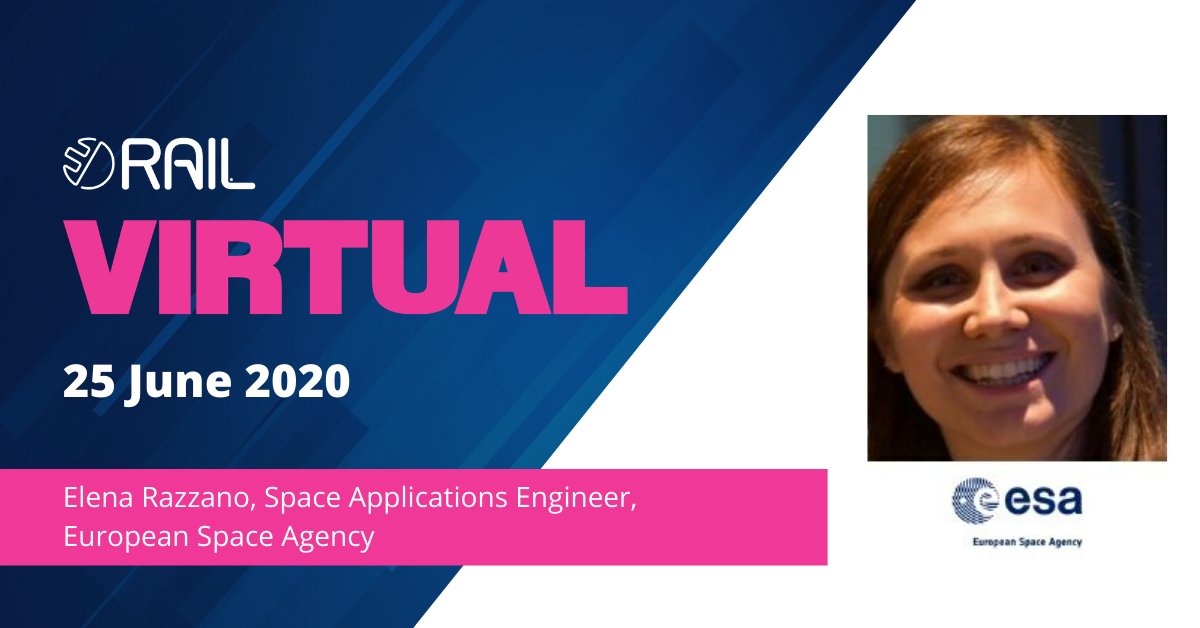Space4Europe's tweet photo. How can remote #satellite technology provide safe, easily integratable solutions for the #rail industry? 🚝

Don't miss #RailVirtual tomorrow the 25th June, where #ESA Technical Officers @ellen_ratz &amp; Amar Vora will be presenting.

Register free 👇
https://t.co/sQM27kU0WN https://t.co/jezBRKNnFr