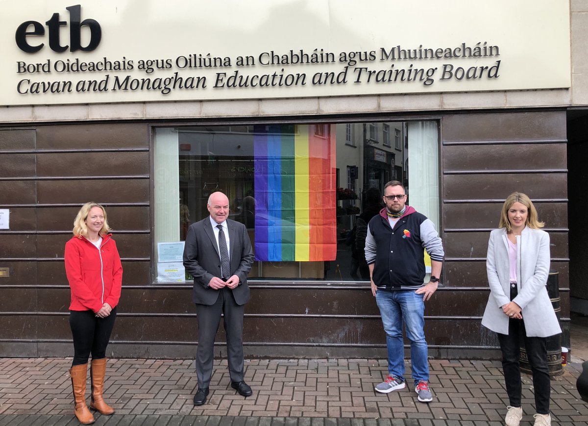 To mark #PrideWeek2020 CMETB have raised the Pride flag as a sign of solidarity and support for the LGBTQI+ community in Monaghan and Cavan.
<a href="/CAMrainbowyouth/">Cavan & Monaghan Rainbow Youth</a> #Pride2020

Read More: cavanmonaghan.etb.ie/latest-news/pr…