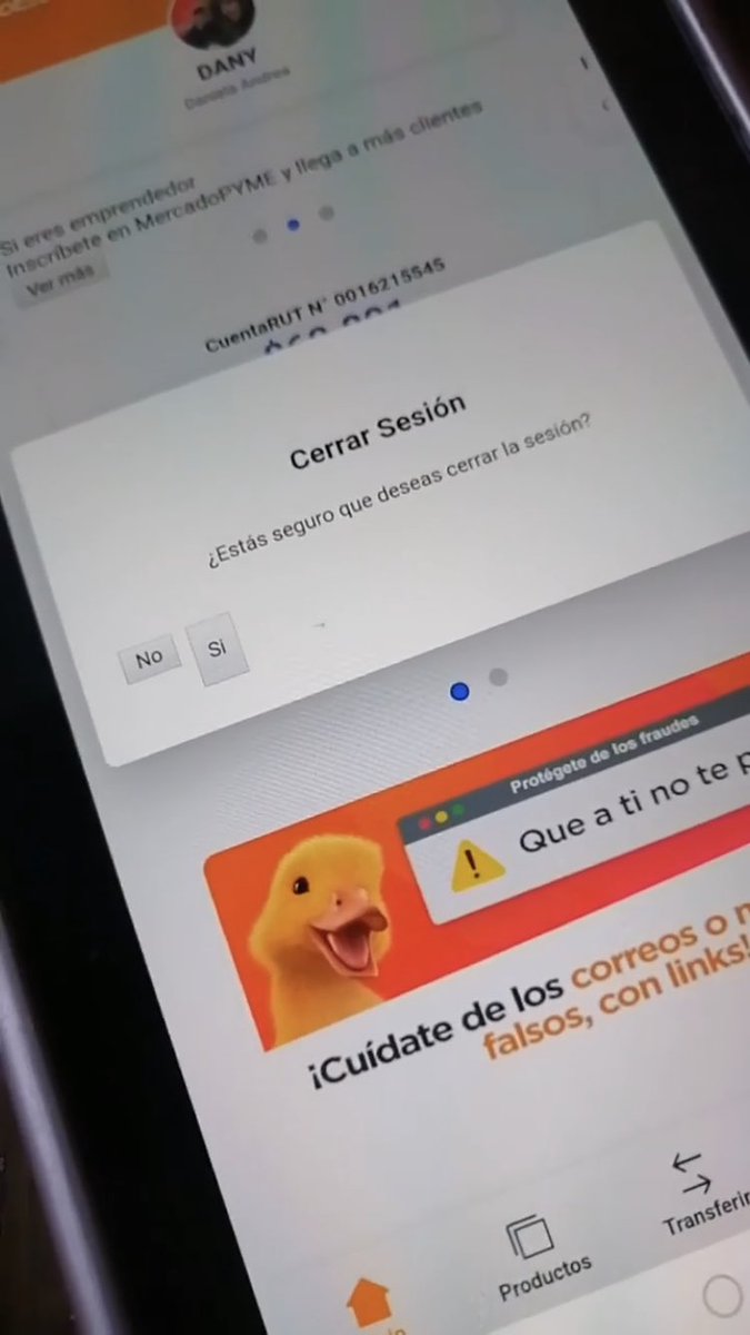 VictorAriel91's tweet photo. @BancoEstado Hola, ayer me quise meter a mi app y me salió esto (imagen) no me dejaba poner que NO, y al poner SI, se cerraba la app.. qué hay de cierto que quisieron hackearme ?? Que recomendaciones dan en este tipo.. https://t.co/EJ1kxXI8Ty