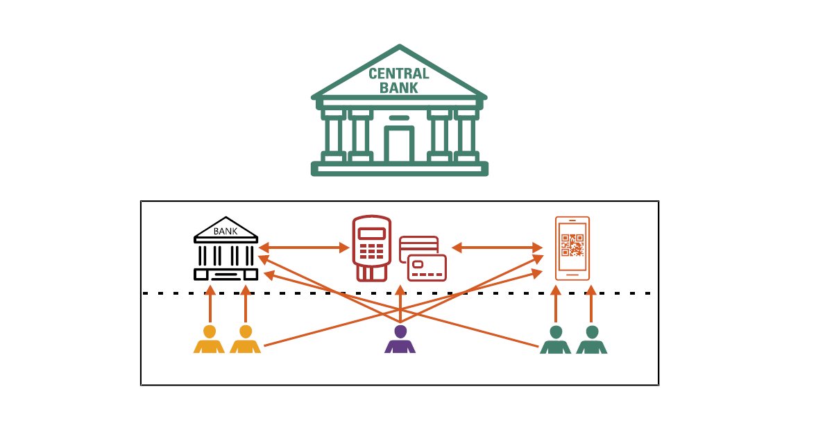 The central bank, as the operator of the payment infrastructure can ensure that everyone sticks to these standards; after all, it issues money, and its settlement accounts is the public town square where payment service providers come together