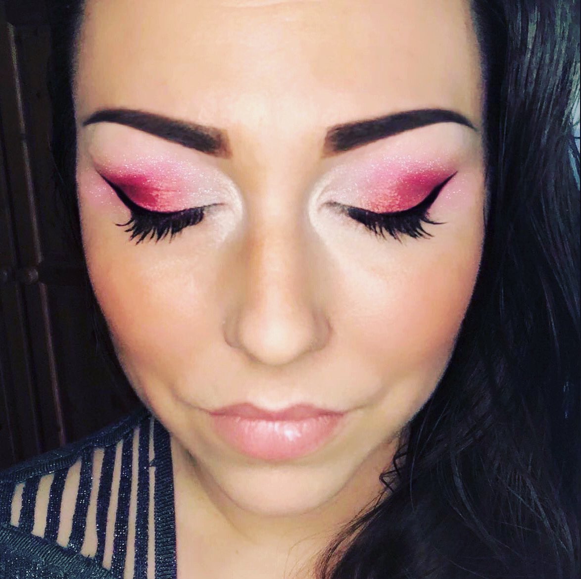 How incredibly gorgeous is this shade of pink on the eyes...I LOVE it! 💗💕💗 #makeup #makeupartist