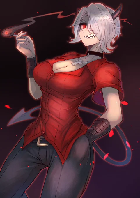 Zdrada, the Bitch Demon
『too bad for you...I've been a very very bad girl』
#Helltakerfanart  #Helltaker 