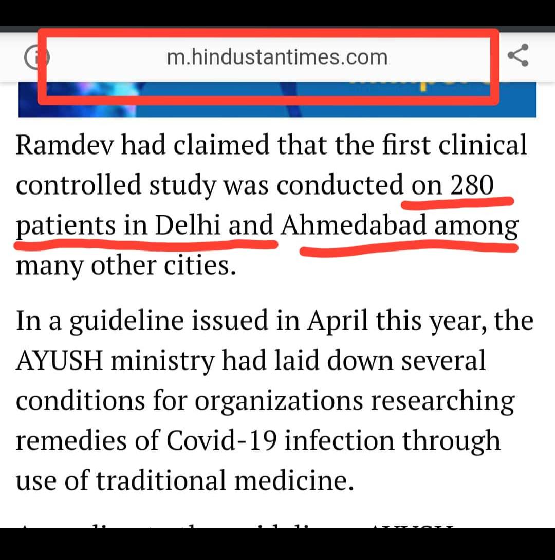 happines_summit's tweet photo. On the basis of only 280 samples @yogrishiramdev is claiming his medicine is 100% effective isn't it too haste to market your product..
🙄🙄🙄🙄
#COVID__19
#CRONIL https://t.co/05HTQ8TC4p
