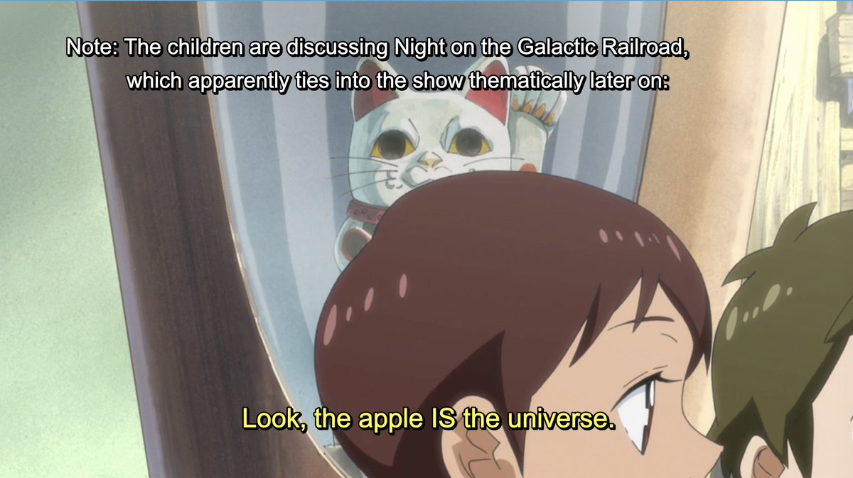 can you imagine having the audacity to just have random kids walk by and announce the themes of the show 5 minutes in to episode 1