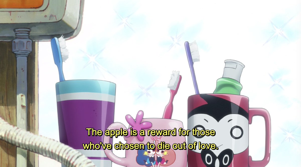 can you imagine having the audacity to just have random kids walk by and announce the themes of the show 5 minutes in to episode 1