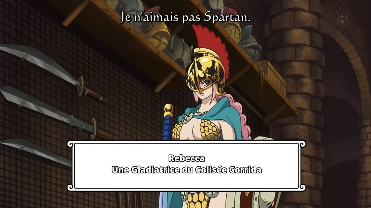  - Arc Dressrosa - 6/46Il y’a de nombreux combattants connus dans le monde qui sont venus remporter le fruit d'Ace.La phase A commence et le vainqueur n’est autre que Burgess le bras droit de Barbe Noire :