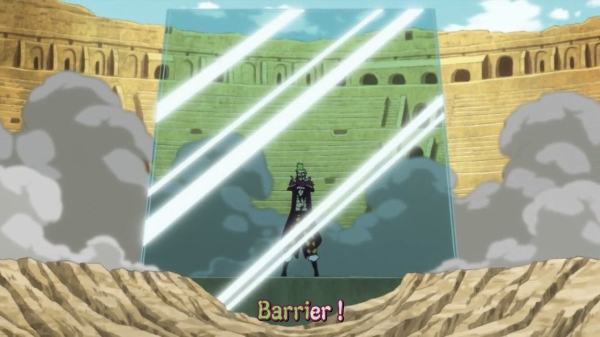  - Arc Dressrosa - 7/46Le vieil homme est en fait le nouvel amiral de la Marine ; Fujitora (épéiste qui a le fruit de l’apesanteur). Première apparition de Bartolomeo ; un grand fan des Mugiwaras et retrouvailles avec Bellamy :