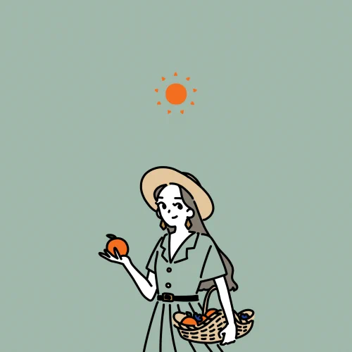 太陽と月と星(仲良し) 