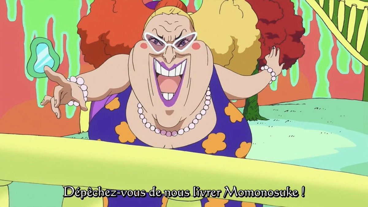  - Arc Dressrosa - 12/46Pendant ce temps un officier de la Donquichotte Familly ;Jora essaye de neutraliser le Sunny mais Brook, Chopper, Nami et Monomosuke s’occupent d’elle :