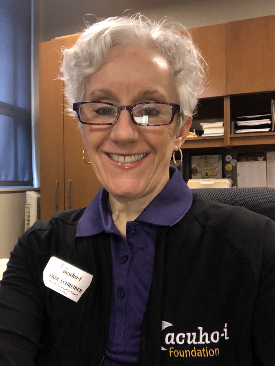 pschreib's tweet photo. Sporting my ⁦@ACUHOI⁩ Foundation gear today! Don’t forget to visit the silent auction during today’s virtual summit! https://t.co/odDzdMISSA