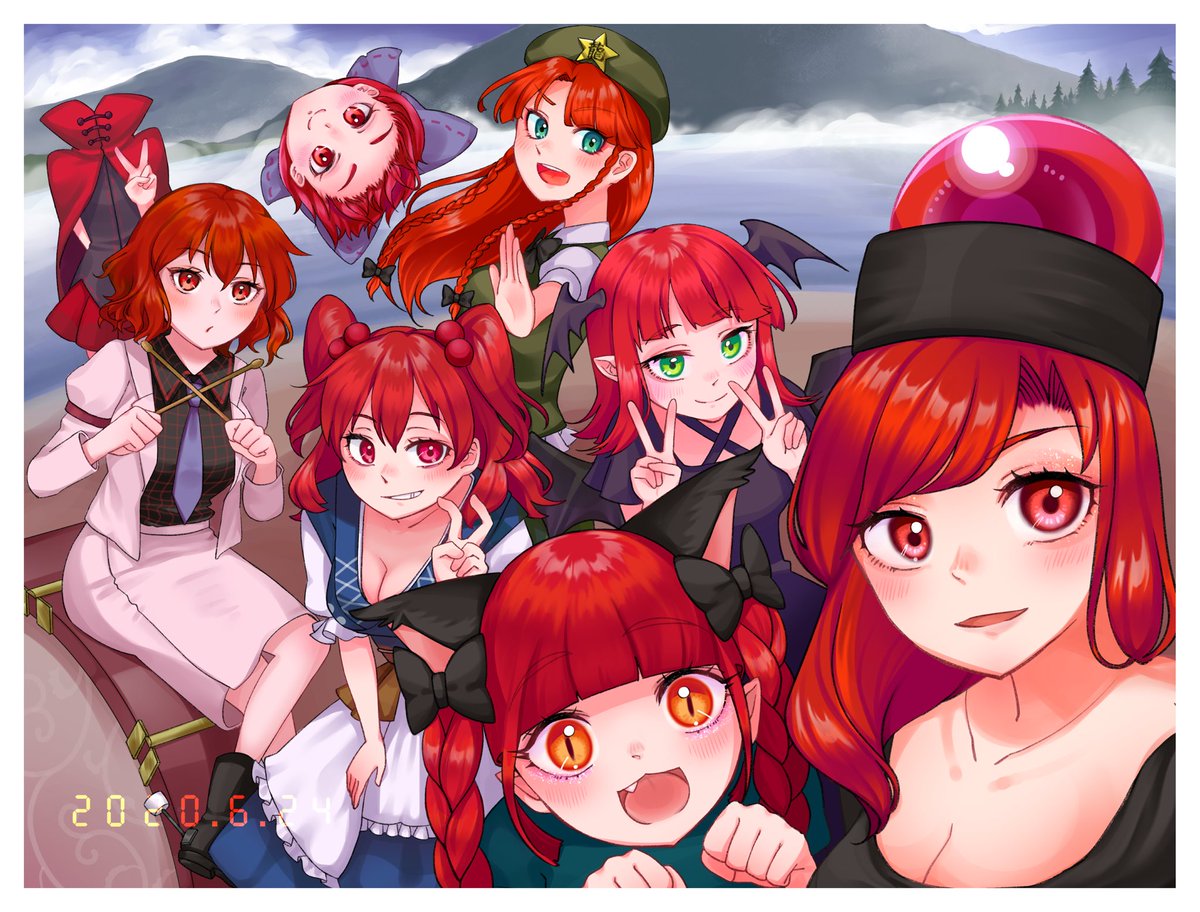 赤髪女子会 早槻めい 平日低浮上のイラスト