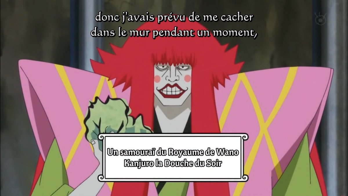  - Arc Dressrosa - 26/46Les combats contre la Donquichotte Familly et l’alliance de Luffy font rages. Mais Luffy avance vers Doflamingo quand même.Kinemon retrouve Kanjuro son ami qui a le pouvoir de rendre ses dessins réels :