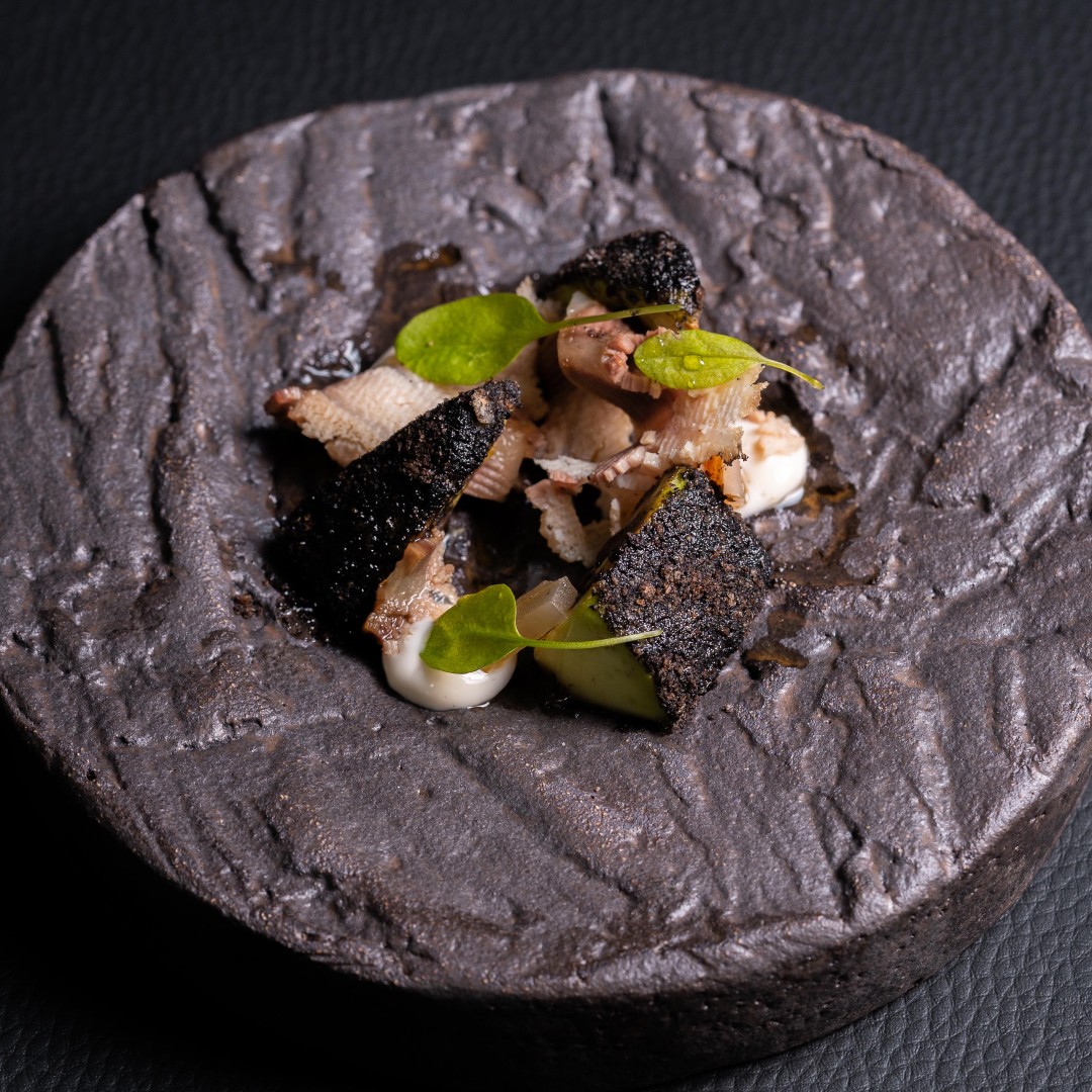 SolloRest's tweet image. Aguacate asado, esturión ahumado y encurtidos.
Menú degustación " Caminho 2020"
#Malaga