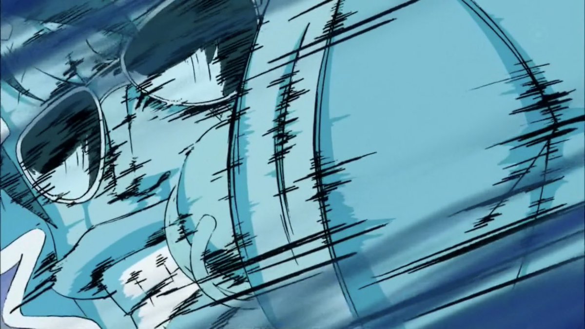  - Arc Dressrosa - 37/46Franky bat Senor Pink qui avait un passé triste : son enfant est mort d’une maladie pendant qu’il cachait son vrai job à sa femme.Apres un accident elle perd la mémoire et le seul moyen de la faire sourire est de s’habiller en bébé...