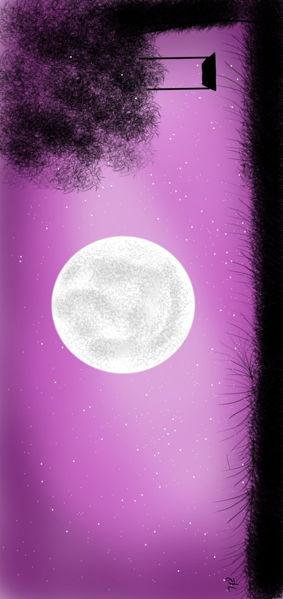 jaynamdev21's tweet photo. Drawing by me❣️🥰 first time use this app 
 #AutodeskSketchbook #drawing #moon #peace #alone #itsjp
@_Bubblish @sagarcasm @Dukhi_aaatmaa @Chuckle_Some2  please rate my drawing 😁 https://t.co/g4VNiuolNg