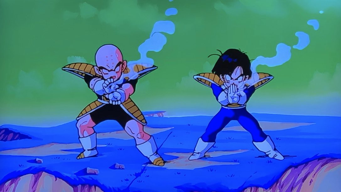 ウェハ お絵描き楽しい期 第94話 元気玉を放つ回 ピッコロさん クリリン 悟飯から立て続け攻撃を食らったフリーザはデスボールでまとめて殺しにかかる そこで出来た隙に悟空が元気玉を放ち フリーザの姿はなくなりました もしリアタイ勢だったら絶対