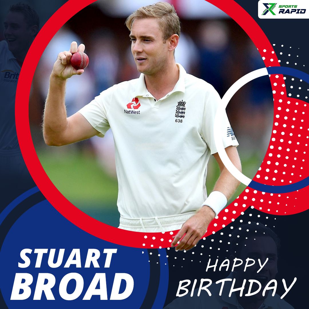Here\s wishing a very Happy Birthday to English cricketer Stuart Broad!    
