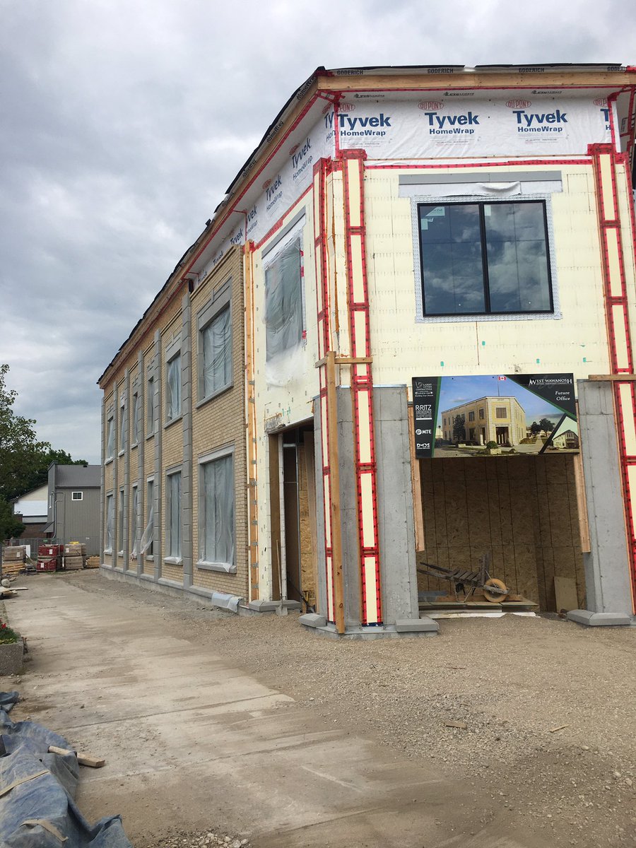 Progress on our new office building in Goderich